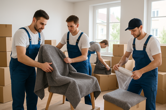 Professionelles Einpacken von Möbeln beim Umzug in Hagen